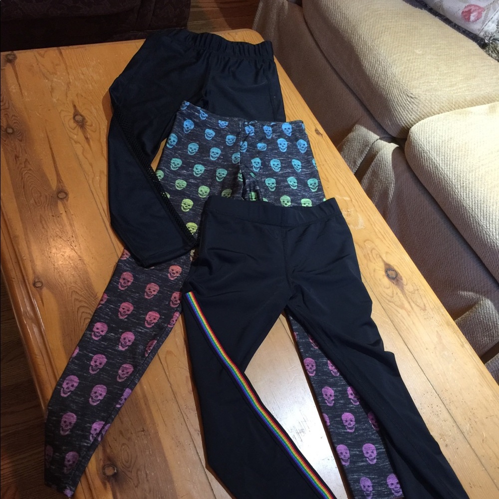 Girls Terez Leggings (3 pairs) size L and XL
